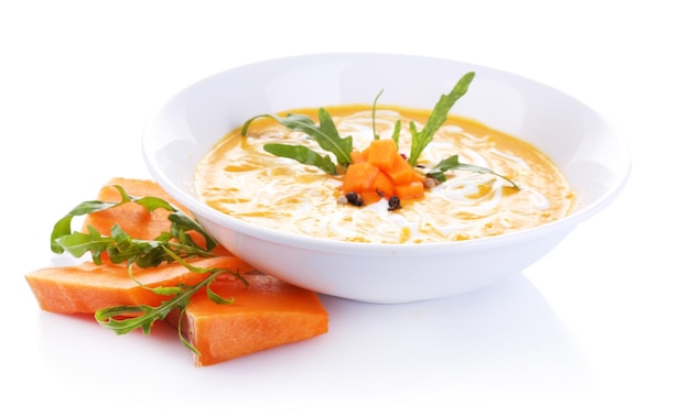 Kremowa zupa w misce